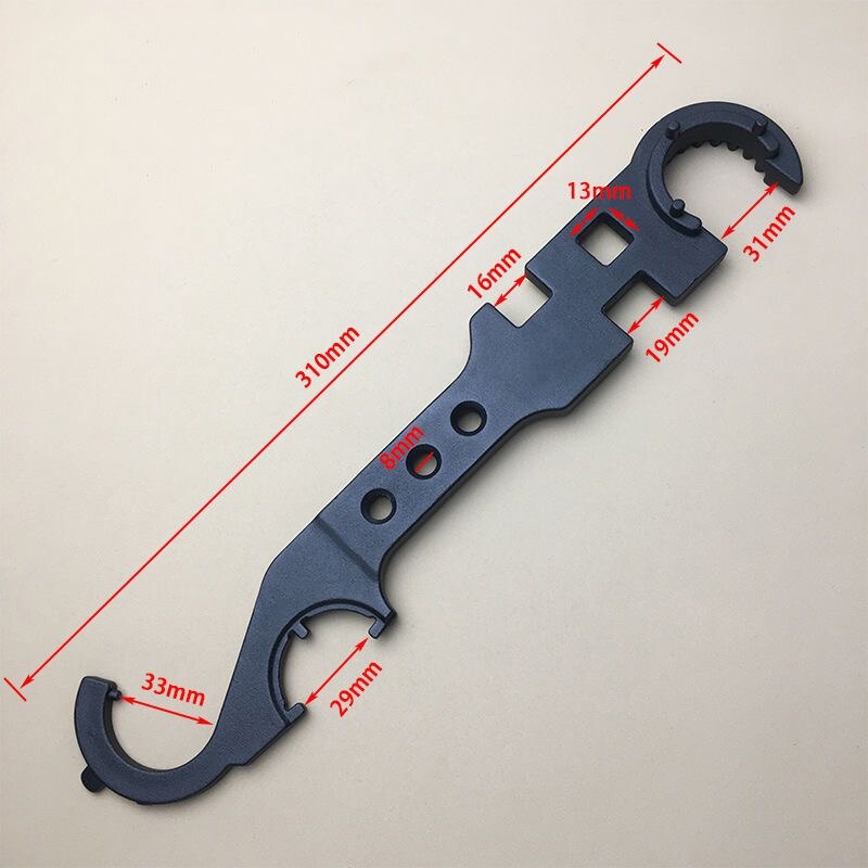 8 in 1 Combo Wrench Spanner Multi-functional Repair Tool Travelling Easy Carrying Durable Metal Steel Nut Wrench