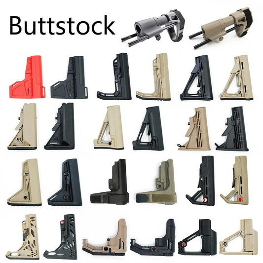 Tactical Nylon Buttstock For Jinming gen8 Gen9 M4a1 J9 Gel Ball for Blaster Toy Outdoor Tactical Game Equipment Water Bullet toy
