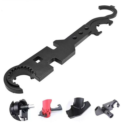 8 in 1 Combo Wrench Spanner Multi-functional Repair Tool Travelling Easy Carrying Durable Metal Steel Nut Wrench